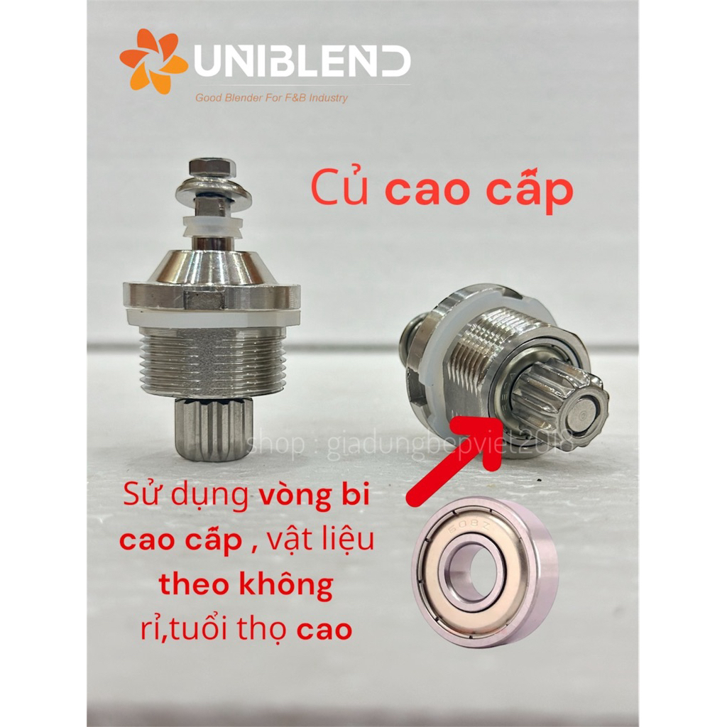 Cụm dao không lưỡi cối xay sinh tố Uniblend 712, 712Plus