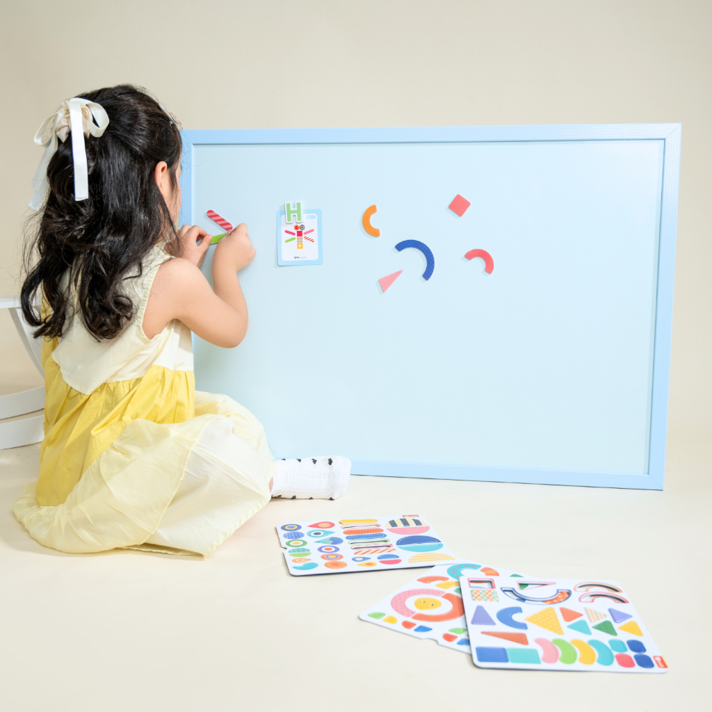 Bảng vẽ Hàn Quốc Pastel Board_Bảng từ tính cho bé tập vẽ, học chữ, số_Dễ viết, dễ xóa, không ố màu