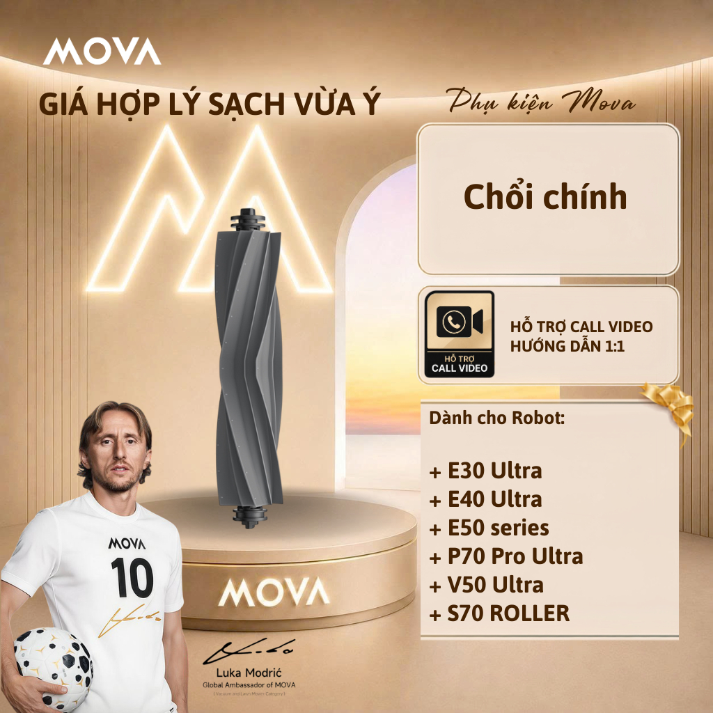 Chổi Chính Cho Mova E30 Ultra / E40 Ultra / E50 Series / P70 Pro Ultra / S70 Roller - Phụ Kiện Chính