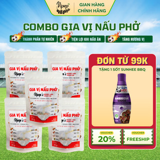 Combo gói gia vị nấu phở bò tự nhiên vipep - gia vị vipep