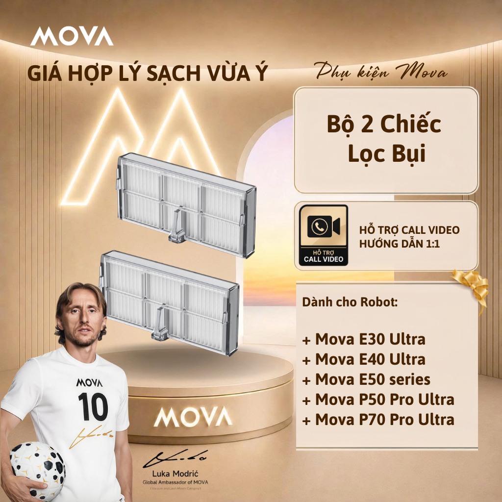 Bộ 2 Lọc Bụi Cho Mova E30 Ultra / E40 Ultra / E50 Series / P50 Pro Ultra / P70 Pro Ultra - Phụ Kiện 