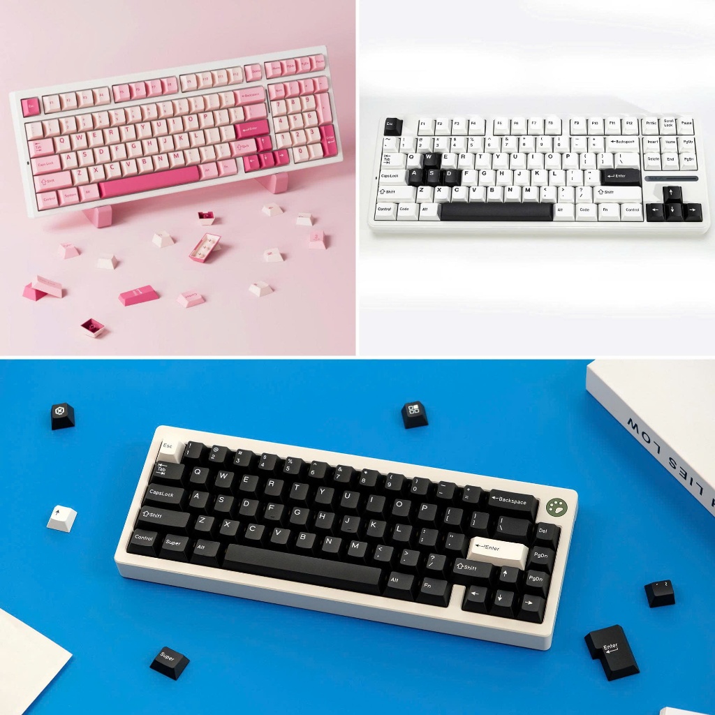 Keycap PBT doubleshot - Cherry profile - CMK Jamon Samurai Shoko Fishing WOB - The Keycap Zone