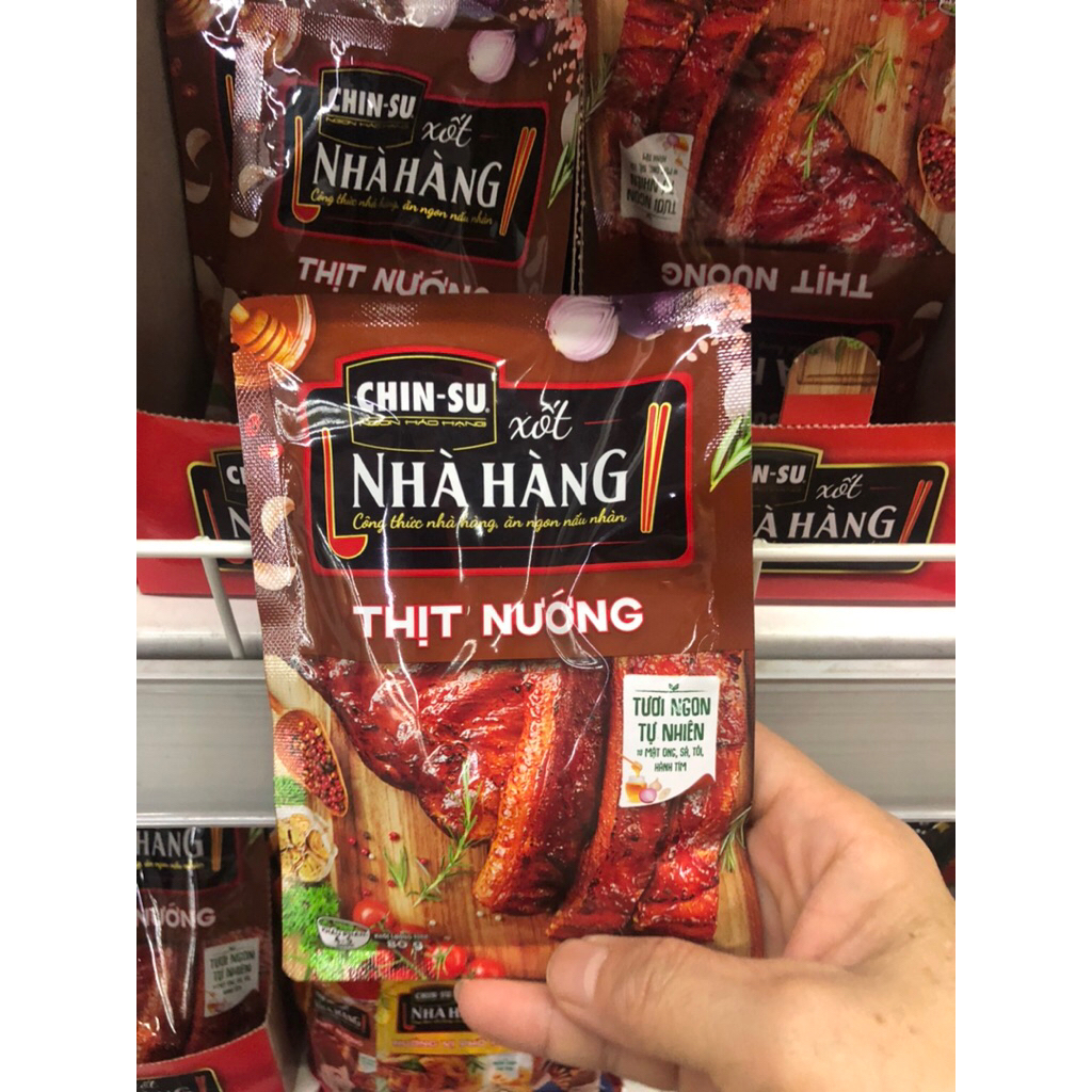 Hộp 10 gói Xốt thịt nướng hiệu chinsu