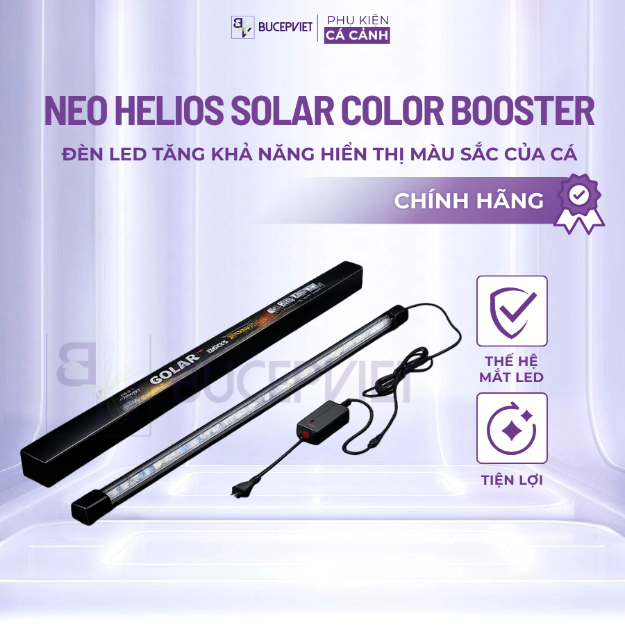 Đèn bể cá Neo Helios Solar Color Booster 26–172cm – Tăng màu cá tự nhiên, đỏ cá không đỏ nước, ánh s