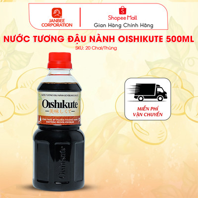 Nước tương Oishikute 500ml - Nước tương đậu nành lên men tự nhiên - Thơm Ngon Chuẩn Vị Việt