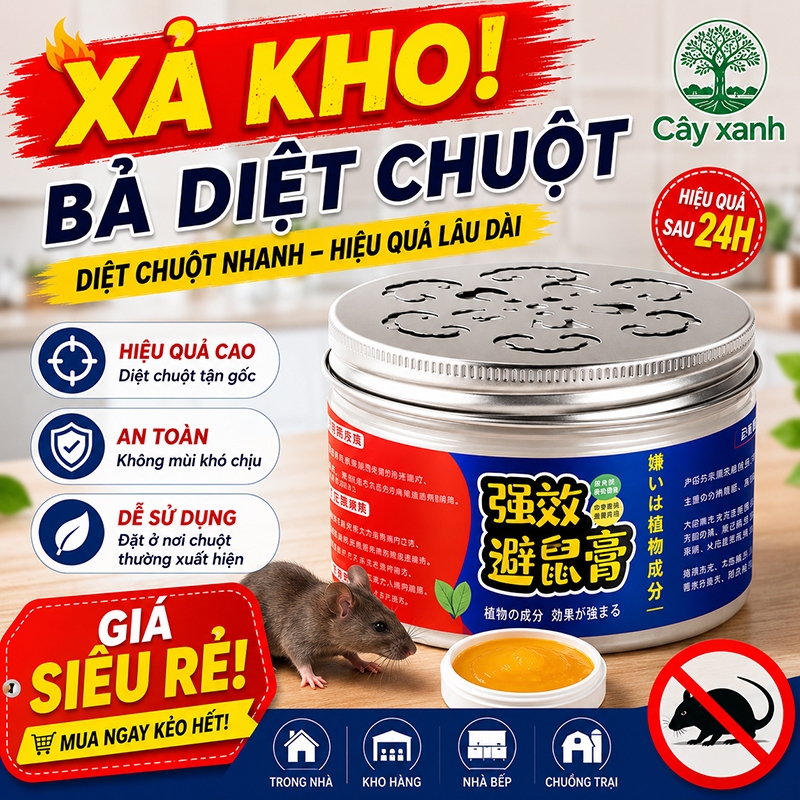 【TOP BÁN CHẠY】 Bả Diệt Chuột Hiệu Quả Diệt Chuột Nhanh Dùng Trong Nhà