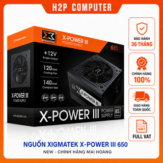 Nguồn Xigmatek X-Power III 650 New BH 36T chính hãng