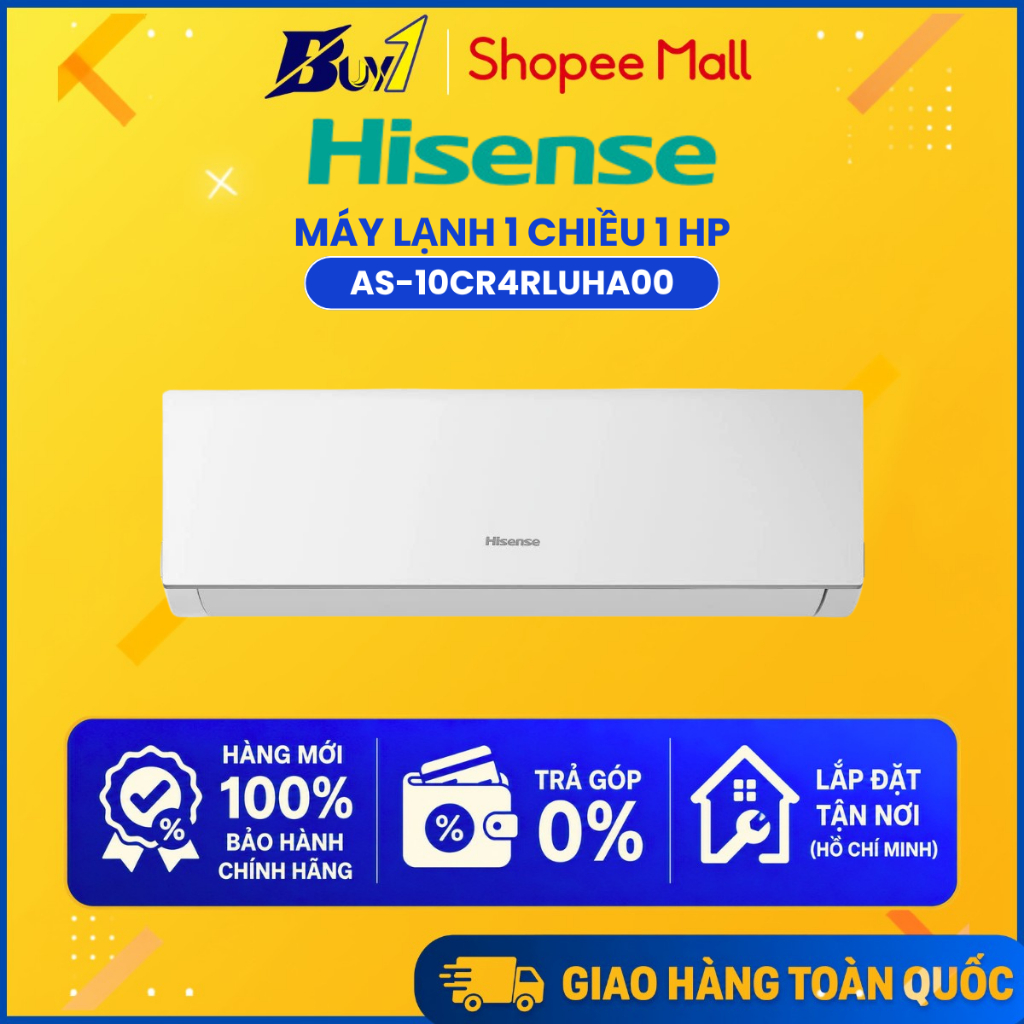 AS-10CR4RLUHA00 - Máy Lạnh Hisense 1HP AS-10CR4RLUHA00 - Hàng Chính Hãng