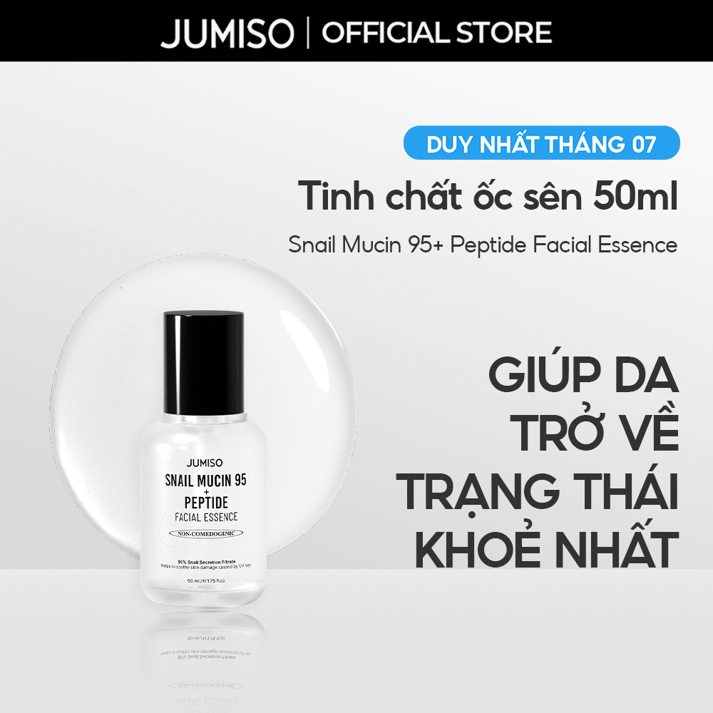 [Date 05.2027] Tinh chất dưỡng da Ốc sên giúp ngăn ngừa lão hóa JUMISO Snail Mucin 95 + Peptide 50ml