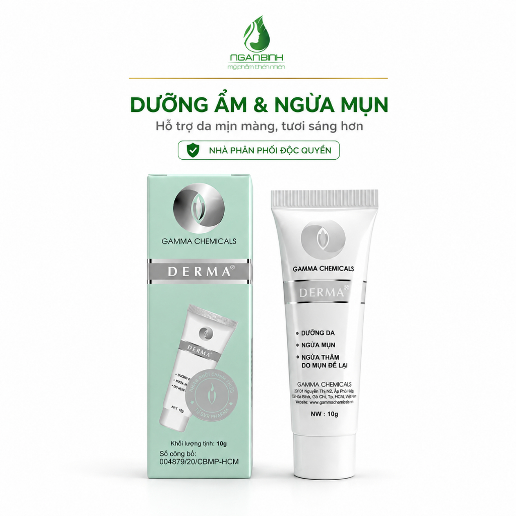 Kem Derma Dưỡng Da 10g Gamma Chemicals Ngừa Mụn, Ngừa Thâm Sau Mụn