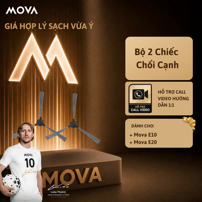 Bộ 2 Chiếc Chổi Cạnh Mova Cho Mova E10/ E20
