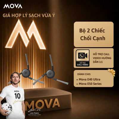 Bộ 2 Chiếc Chổi Cạnh Mova Cho E40 Ultra / E50 Series - Phụ Kiện Chính Hãng