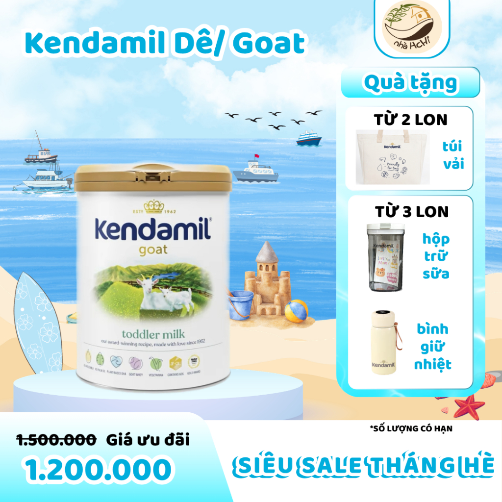 Nhà AChi - Kendamil dê đạm A2 đủ số 1,2,3 800gr