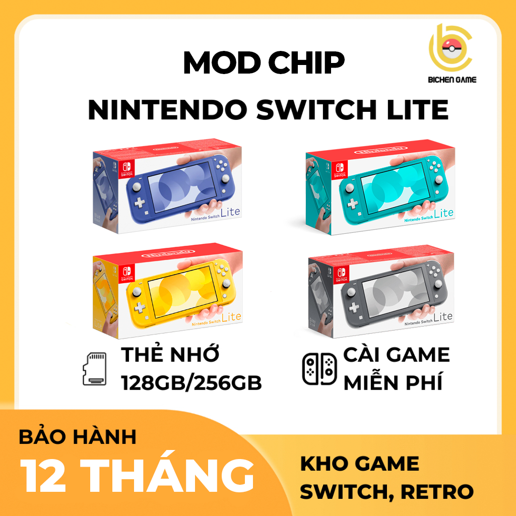 [HỎA TỐC HN] Máy chơi game Nintendo Switch Lite cài sẵn Game