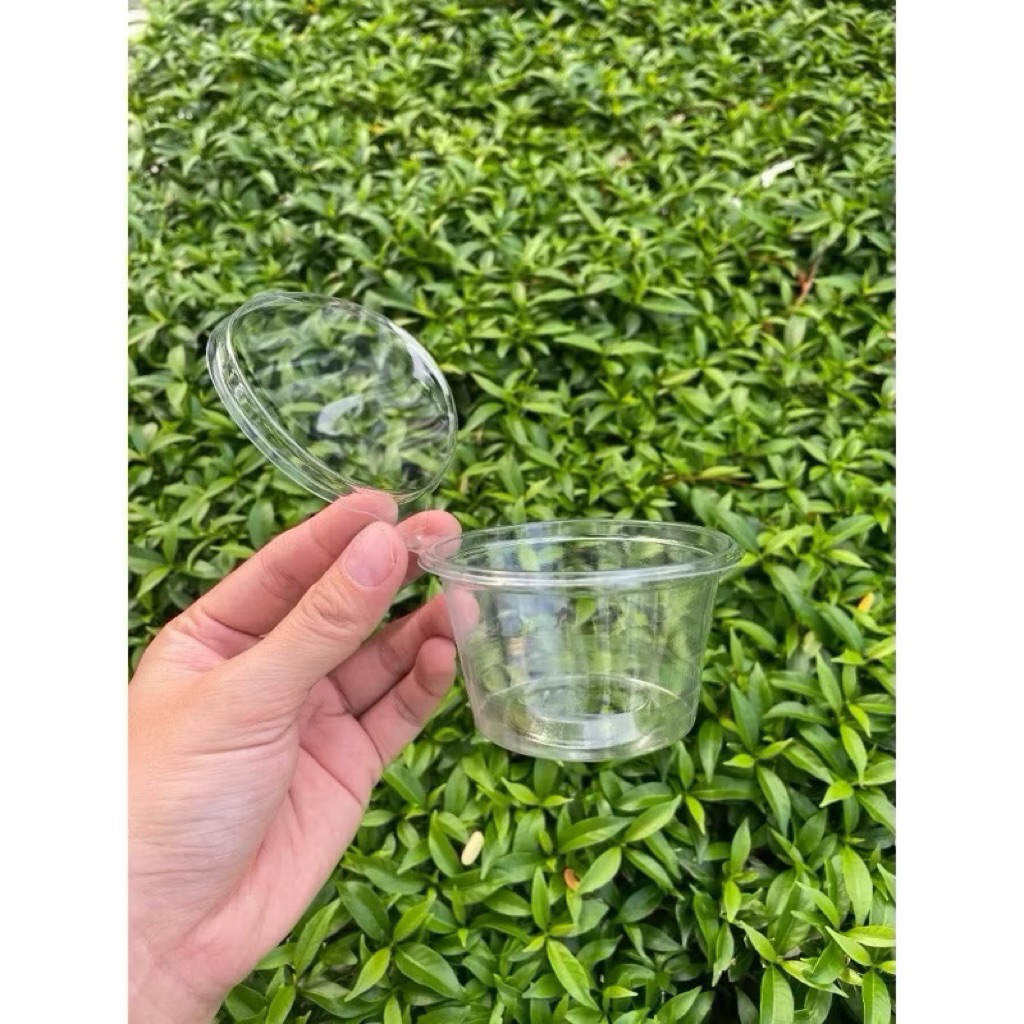 1000 Hủ xốt nắp liền cao cấp 2oz - 4oz đựng panna cotta, topping trân châu, sữa chua, nước chấm (2oz