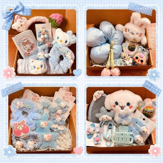 Quà Tặng Sinh Nhật Nữ, Valentine 14/2, 8/3: Set Quà Tặng Hoạt Hình Trắng Xanh Dễ Thương