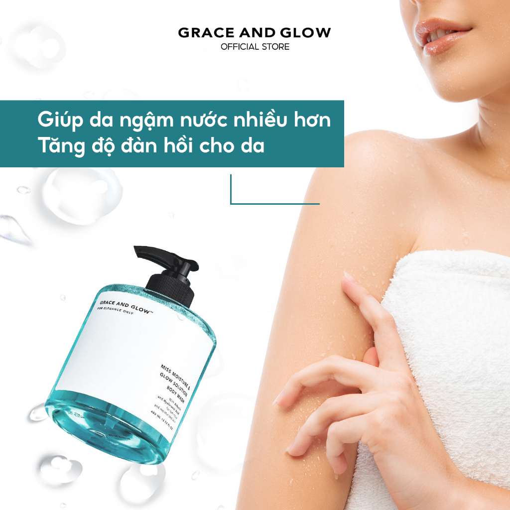 Sữa tắm dưỡng ẩm Grace And Glow Miss Moisture and Glow Solution Body Wash 400ml