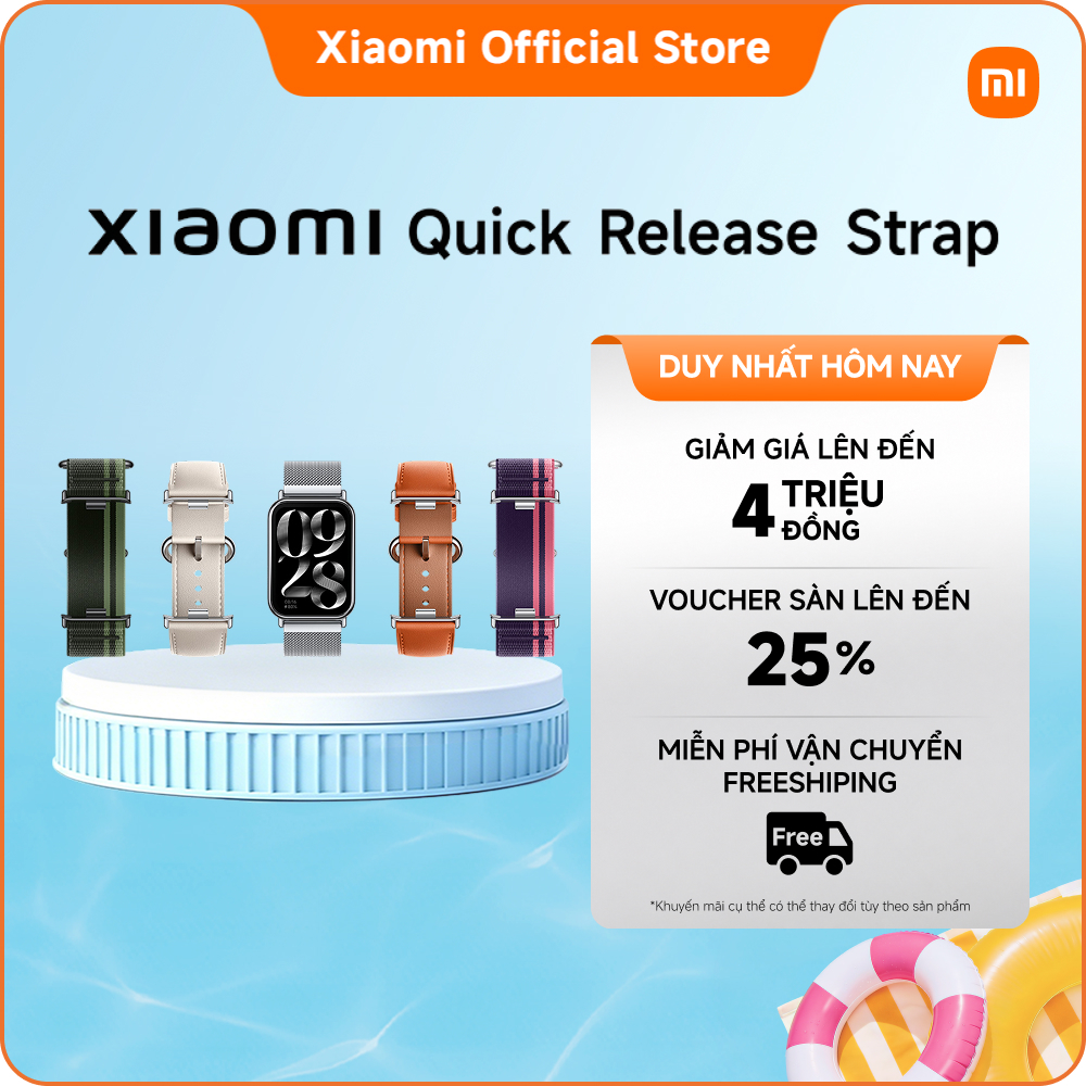Dây đeo tháo lắp nhanh dành cho Xiaomi Band 9 Pro & Redmi Watch 5 | Nhiều màu sắc | Chất liệu khác n