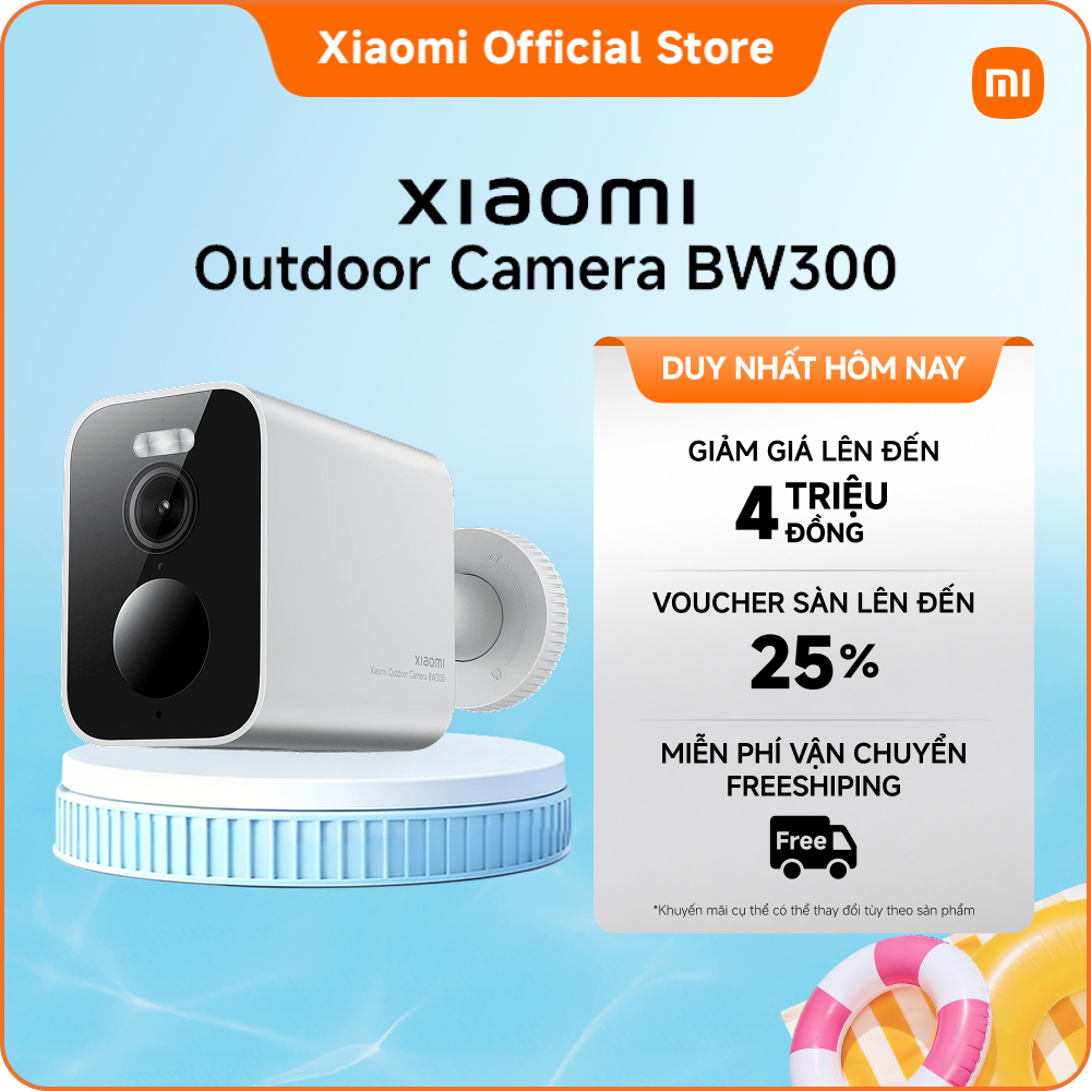 Xiaomi Outdoor Camera BW300 | Độ phân giải 2K cho chất lượng hình ảnh sắc nét đến từng chi tiết | Tầ