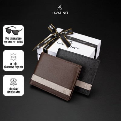 Ví nam Cao Cấp Da Bò EPSOM chính hãng LAVATINO, Làm Quà Tặng Valentine - HERO 31