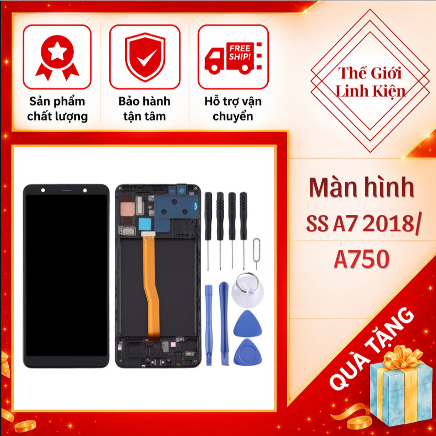 Màn hình SAMSUNG A750 A7 2018Màn hình tương thích a750 a7 2018 liền khung Màn hình thay thế A750 A7