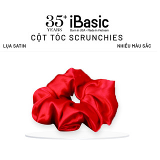 [QUÀ TẶNG KHÔNG BÁN] Cột tóc scrunchies lụa satin iBasic nhiều màu sắc