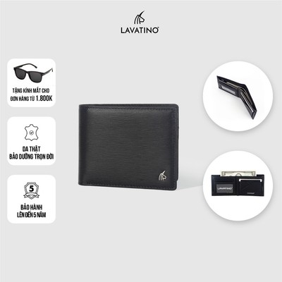 Ví nam cao cấp kết hợp da Epi & da Mastrotto, có ngăn khóa kéo chính hãng Lavatino [Wallet Lethos - WB49]