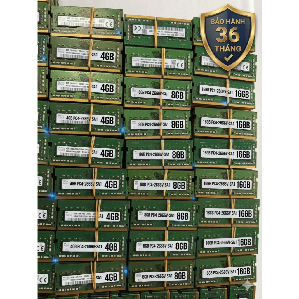 [Chính Hãng] RAM Laptop & RAM PC Đồng Bộ DDR4 4GB | 8GB | 16GB Bus 2133 / 2400 / 2666 / 3200 MHz - B