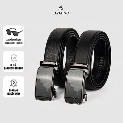 Thắt Lưng Nam Da Bò Cao Cấp Thiết Kế Khóa Tự Động, Bảo hành chính hãng tại Lavatino [MT13]