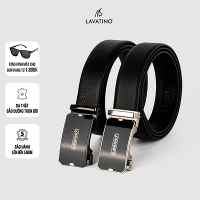 Thắt Lưng Nam Da Bò Hàng Hiệu Chính Hãng LAVATINO Khóa Tự Động Thiết Kế Sang Trọng TIMELESS 02