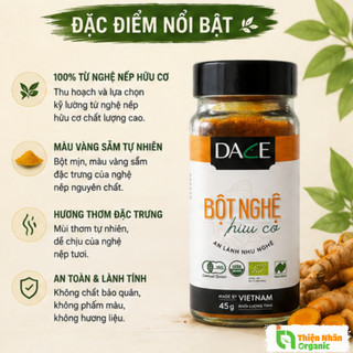 Bột nghệ hữu cơ Dace 45g