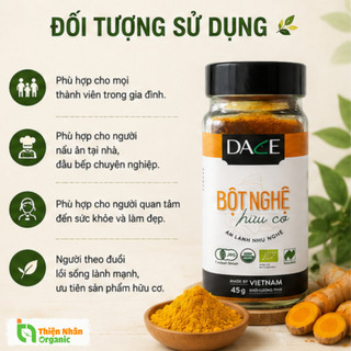 Bột nghệ hữu cơ Dace 45g
