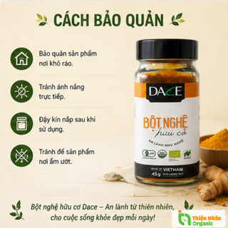 Bột nghệ hữu cơ Dace 45g