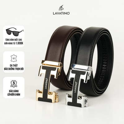 Thắt Lưng Nam Da Bò Thật,Thiết Kế Khóa Tự Động Hiện Đại, Bảo Hành Chính Hãng Lavatino [MT17]