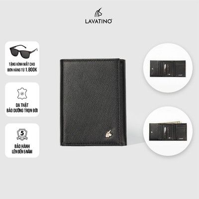 Ví Da Mini Gập 3 Da Dê Alran Cao Cấp Chính Hãng LAVATINO - JEMI WDB41