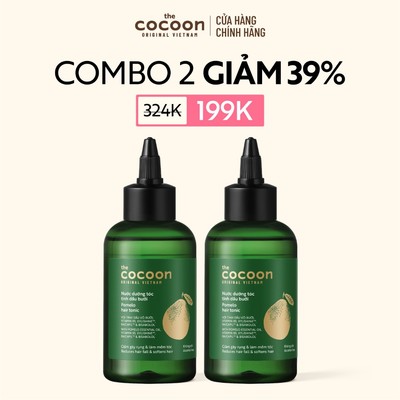 [MUA 2 GIẢM 39%] Combo 2 nước dưỡng tóc tinh dầu bưởi Cocoon ngăn ngừa gãy rụng và hỗ trợ mọc tóc 140ml