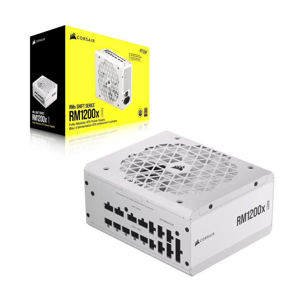 Nguồn máy tính Corsair RM1200x Shift White 1200W 80 Plus Gold