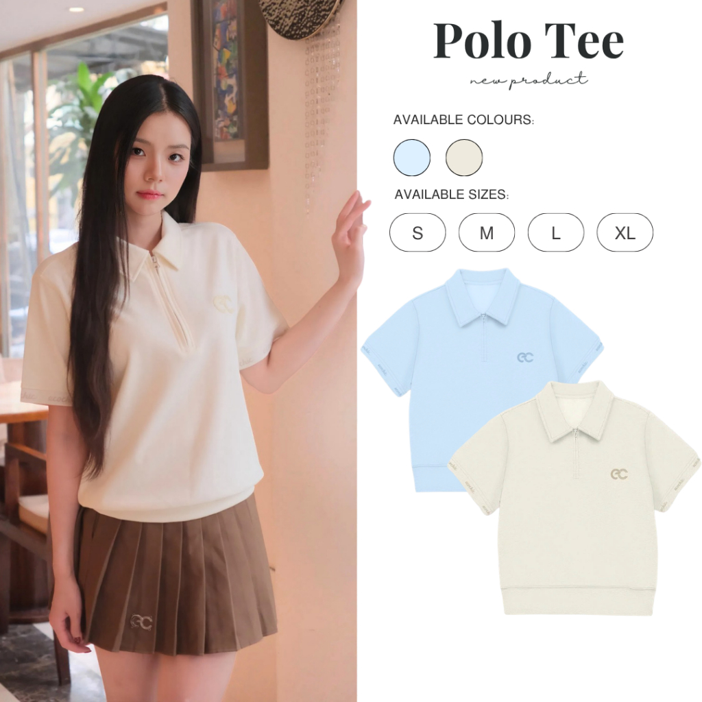Áo Polo MONARQUE ECOCHIC B164 Logo Cao Su Bo Gấu Nhẹ Bo Tay Rib Dệt Chữ Chính Hãng Unisex Nam Nữ Địn
