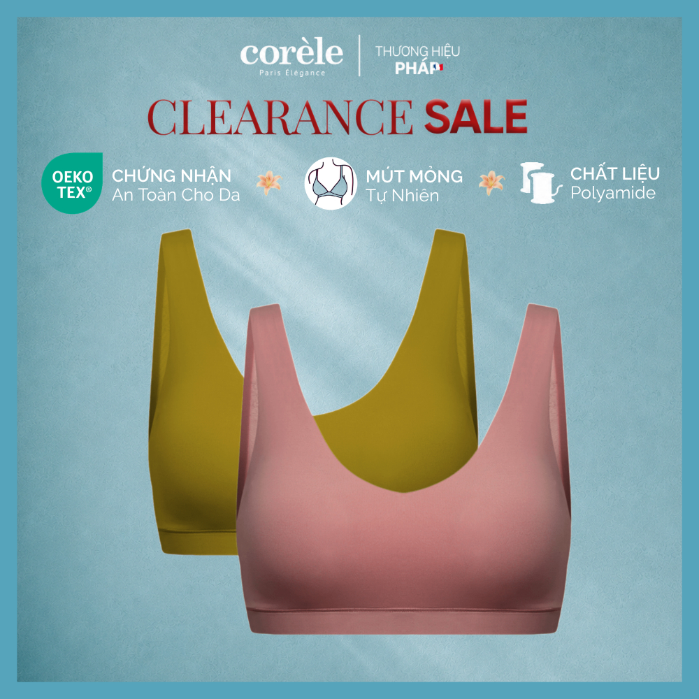 [XẢ KHO SIZE S (32/70/75A)] COMBO 2 Áo Ngực Nữ Dáng Bralette Vải Thun Lạnh Công Nghệ Seamless, Chuẩn