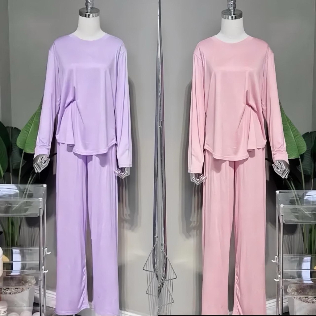 B02 Bộ Ủ Kem ,Mặc Nhà Thun Lạnh Vạt Bầu  Mịn,Thấm Mồ Hôi, Không Nhăn Nhàu, Xù Lông, Tay Dài Quần Suô