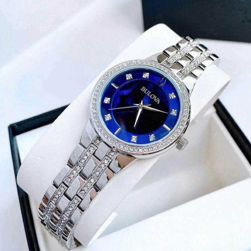 Đồng hồ nữ dây thép Bulova Quartz Phantom 96L276
