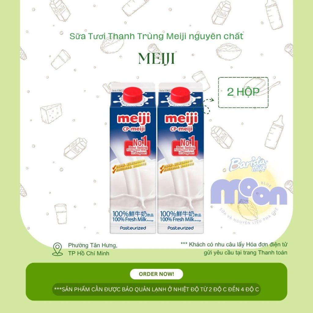Combo 2 Hộp Sữa Tươi Thanh Trùng Meiji