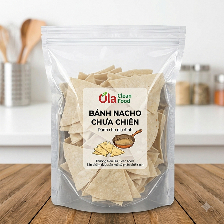 [GIÁ SỈ] Bánh tortilla chips, Bánh nachos, Bánh bắp Mexico - Tortilla Chips 1kg chưa chiên