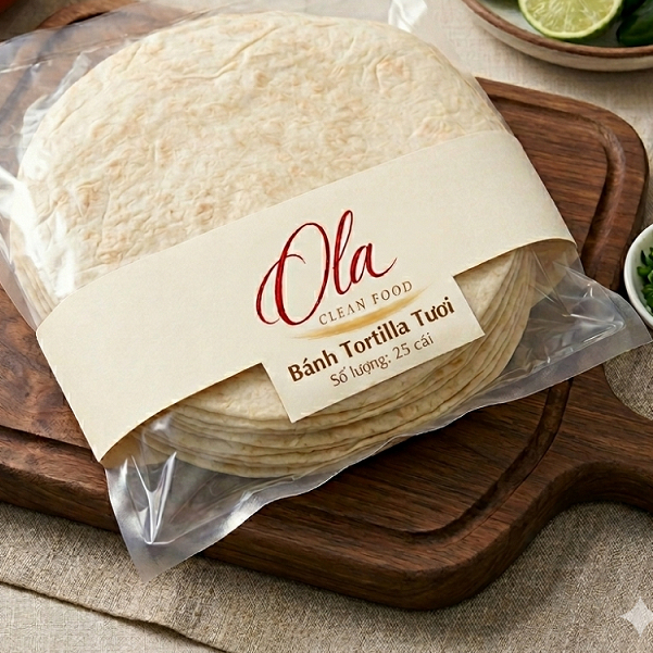 [GIÁ SỈ] Vỏ bánh France tacos, Vỏ tortilla, Vỏ bánh Tacos cuộn size 30 (1kg) - Thơm ngon
