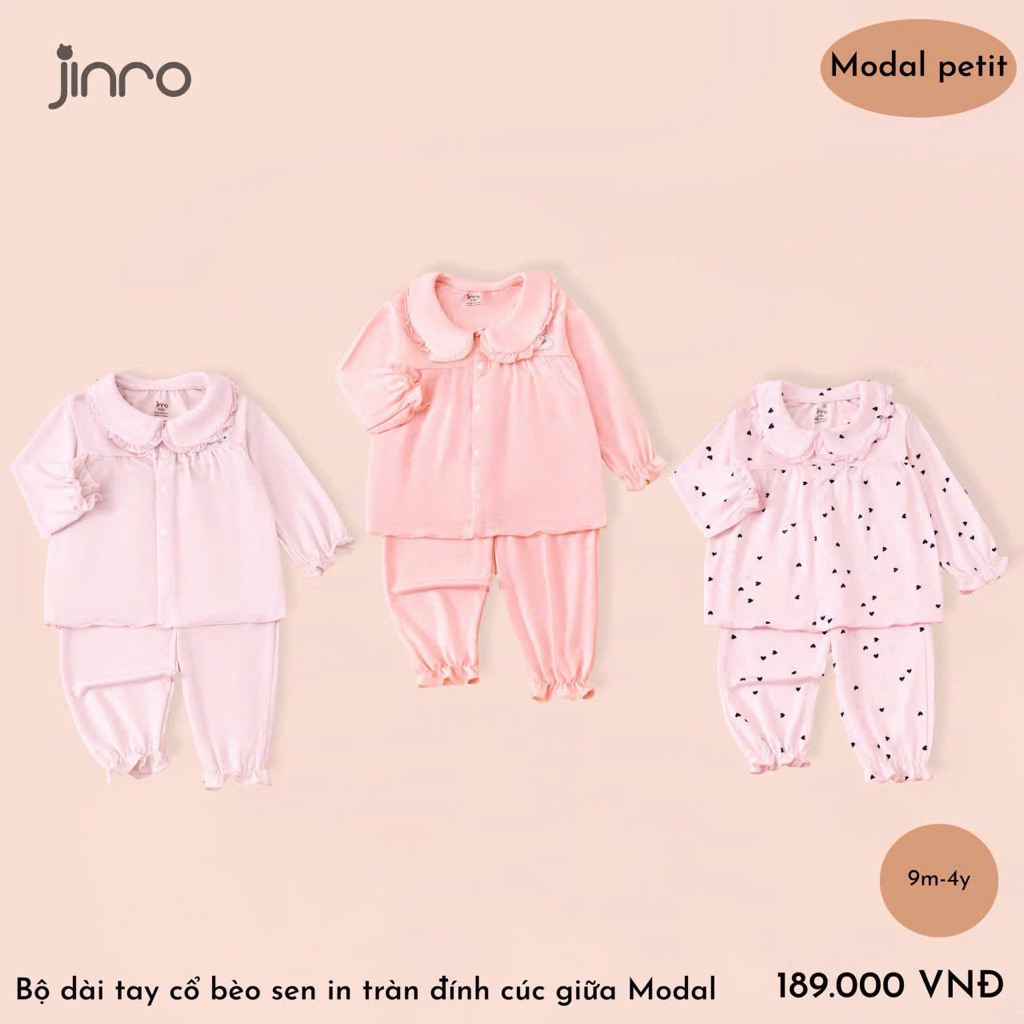 [JINRO] Bộ Dài Tay Petit Điều Hoà Jinro Cho Bé 12m-5y