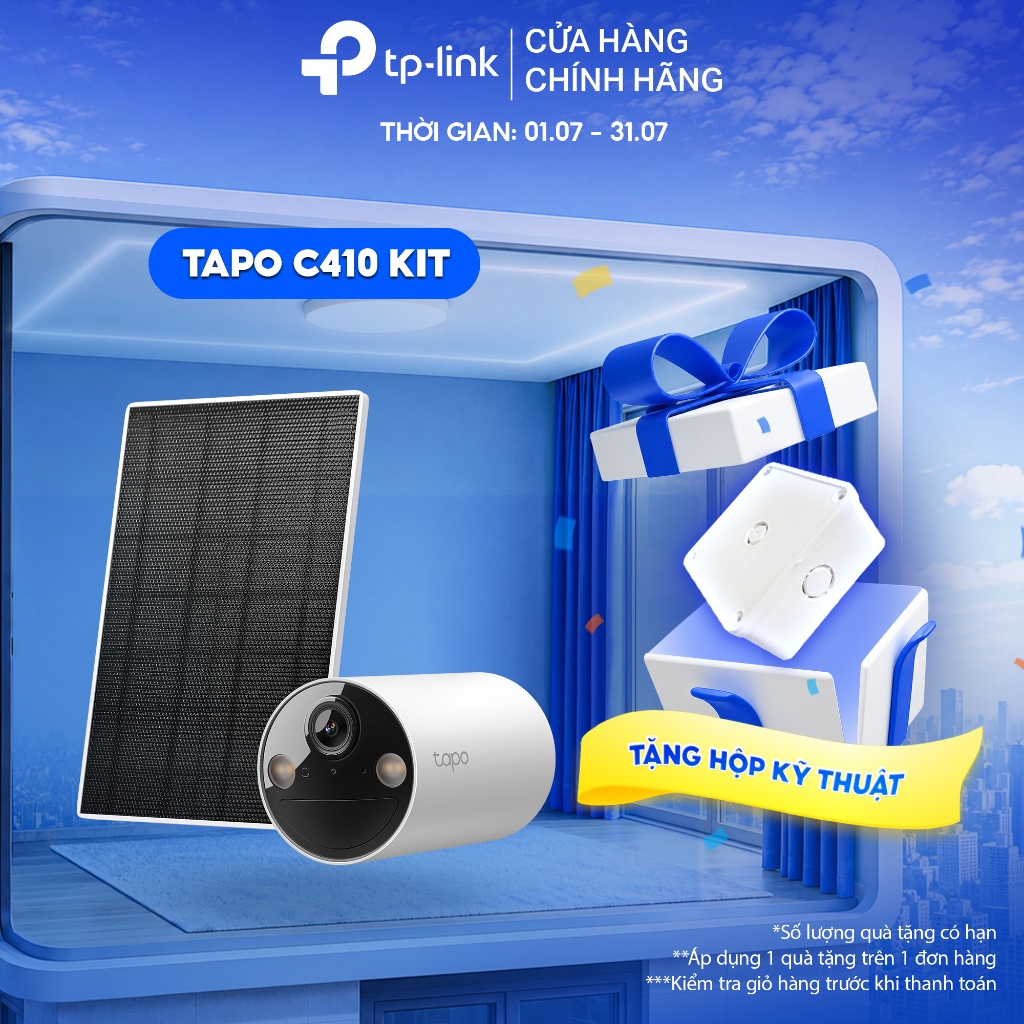 Camera WiFi Ngoài Trời TP-Link Tapo C410 / C410 KIT / C425 / Tapo C425 KIT Chống Nước 2K QHD Dùng Nă