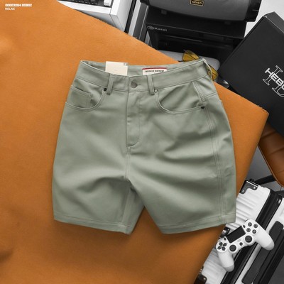 [FORM RỘNG] Quần short nam HEBOZ kaki jean classic 4M, quần đùi nam co giãn - 00003264