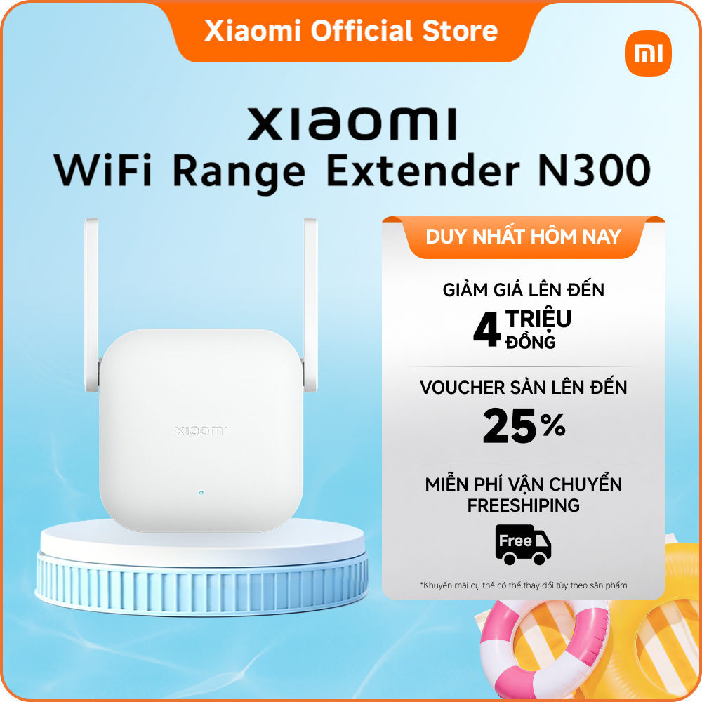Xiaomi WiFi Range Extender N300 | 2x2 Ăng-ten rời | Thiết lập dễ dàng | 300Mbps
