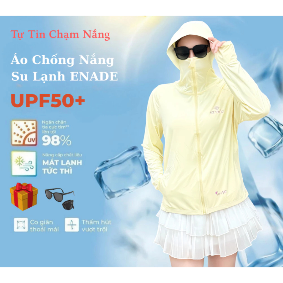 Áo Chống Nắng Su Lạnh ENADE UPF50+ Cao Cấp Chống UV 98% ACN-501