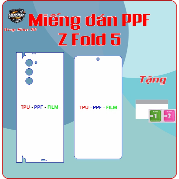 Miếng dán ppf bảo vệ điện thoại Z Fold5 (Z Fold 5)